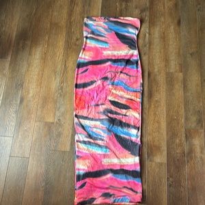 Long summer dress strapless